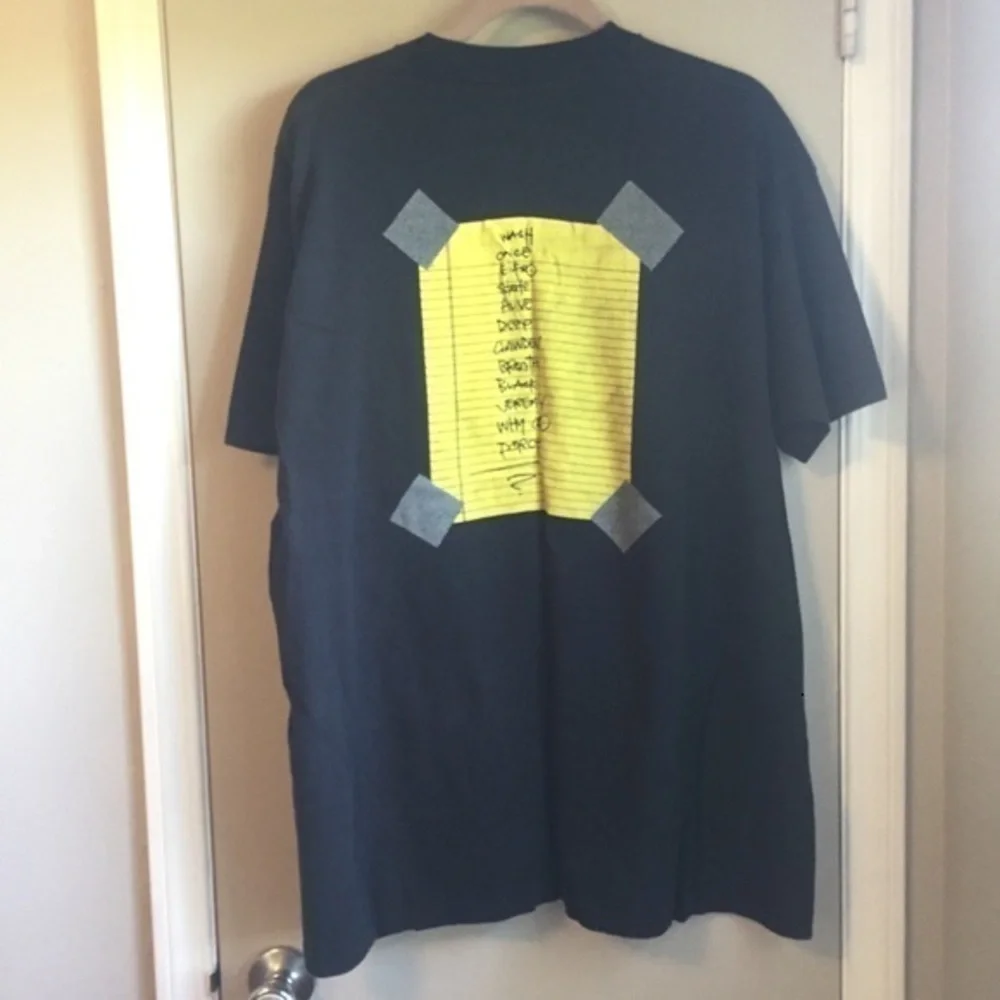 1993 Vintage Men’s Women’s Black Pearl Jam Band Alive Stickman Cotton Tee Sz XL - Picture 8 of 16